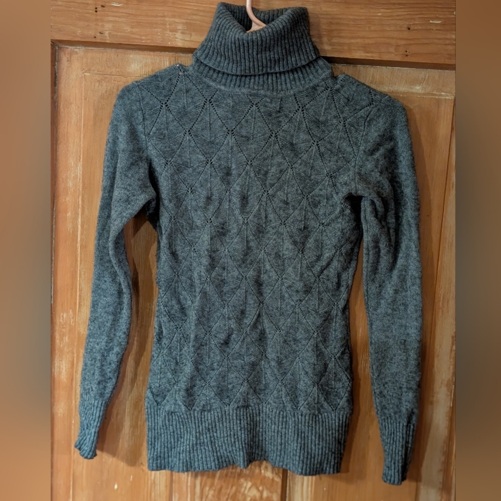 Charcoal Turtleneck Sweater